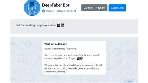 deepfake bot telegram|This one is the best Telegram bot for creating fakes!